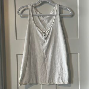 Old Navy Cream Tank Top Relaxed Fit
